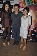Aamir Khan, Kiran Rao, Kangana Ranaut at Queen Screening in Lightbox, Mumbai on 8th March 2014